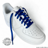 1 paire de lacets plats classiques - couleur bleu roi
