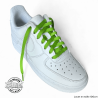 1 paire de lacets plats classiques - couleur vert
