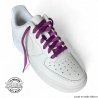 1 paire de lacets plats classiques - couleur violet