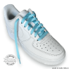 1 paire de lacets plats classiques - couleur bleu ciel