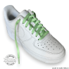 1 paire de lacets plats classiques - couleur vert d'eau