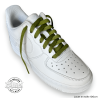 1 paire de lacets plats classiques - couleur vert militaire