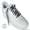 1 paire de lacets plats classiques - couleur gris foncé