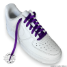 1 paire de lacets plats classiques - couleur violet foncé