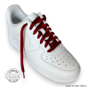 1 paire de lacets plats classiques - couleur bordeaux