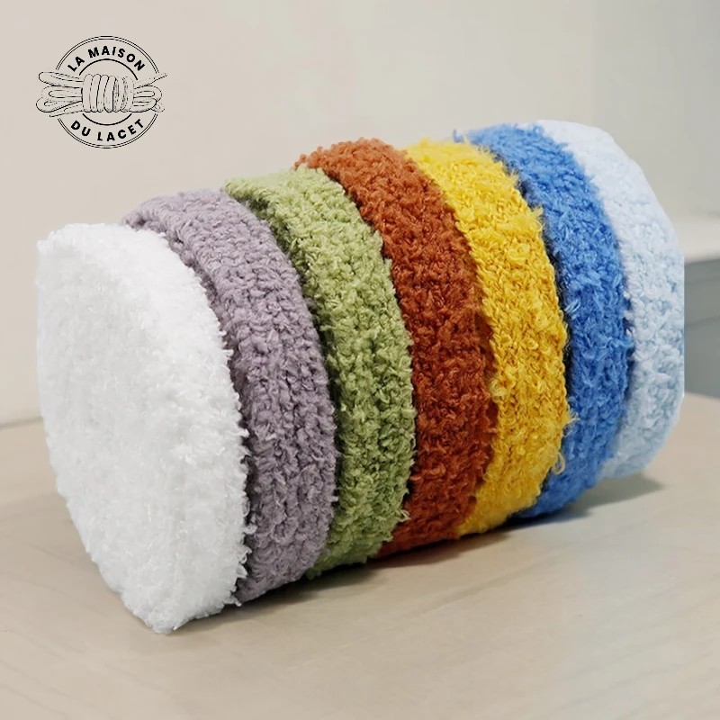 1 paire de lacets fluffy