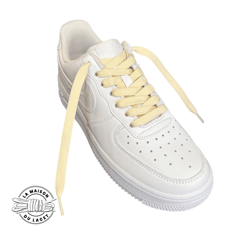 1 paire de lacets plats sneakers - couleur orange vif