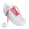 1 paire de lacets paillettes - couleur rouge