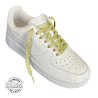 1 paire de lacets paillettes - couleur jaune clair