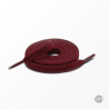 1 paire de lacets plats classiques - couleur bordeaux
