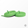 1 paire de lacets plats classiques - couleur vert