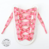 1 paire de lacets plats fruits - couleur rose framboise