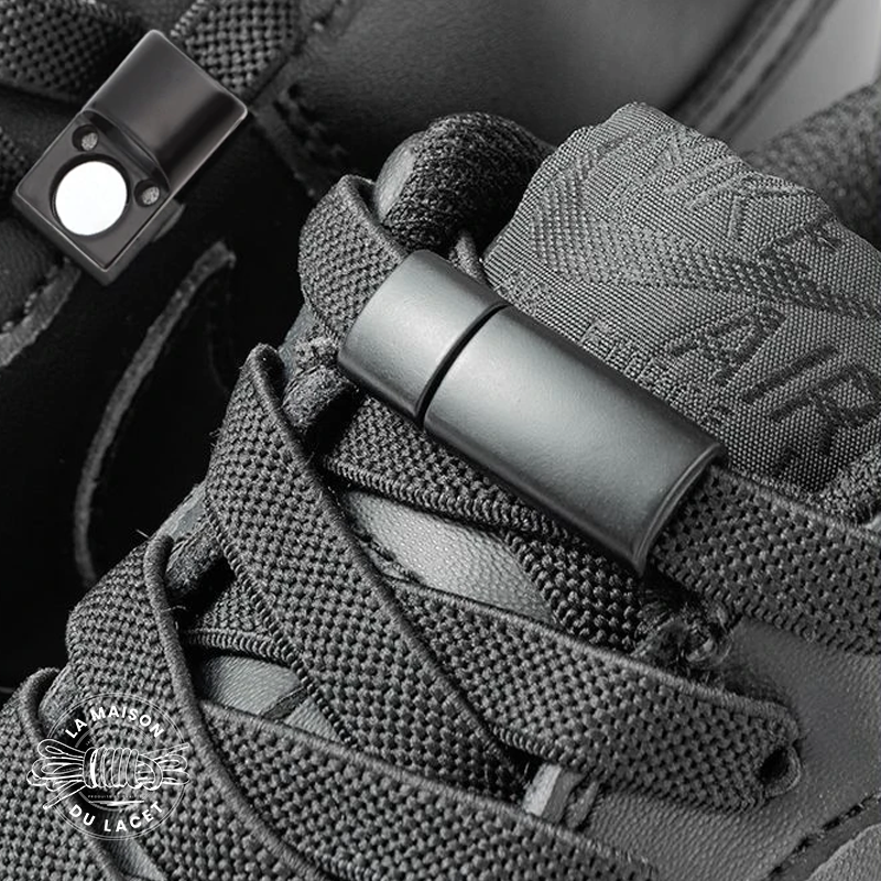 1 paire de lacets élastiques sneakers - couleur beige