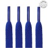 1 paire de lacets plats classiques - couleur bleu roi