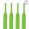 1 paire de lacets plats classiques - couleur vert
