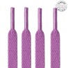 1 paire de lacets plats classiques - couleur violet