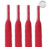 1 paire de lacets plats classiques - couleur rouge