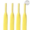 1 paire de lacets plats classiques - couleur jaune citron