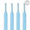 1 paire de lacets plats classiques - couleur bleu ciel