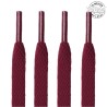 1 paire de lacets plats classiques - couleur bordeaux