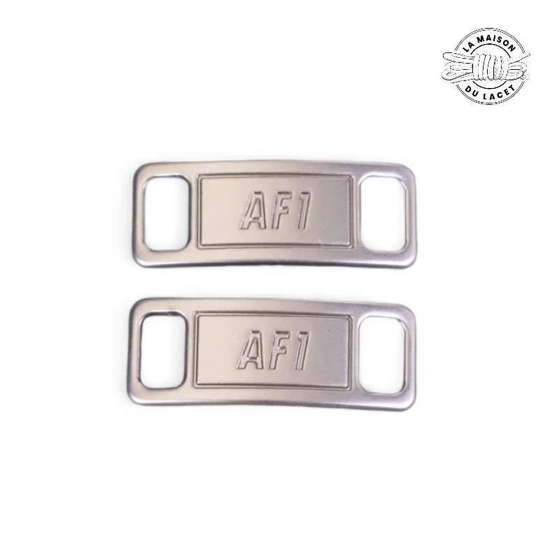 1 paire d'embouts de lacet AF1 - Argent | LMDL